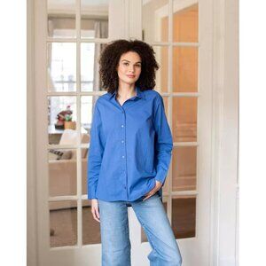 Voyageur By Mersea Brontë Relaxed Button Up Shirt Top Oversized Cotton L